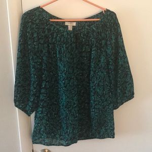 Loft M 3/4 sleeve blouse
